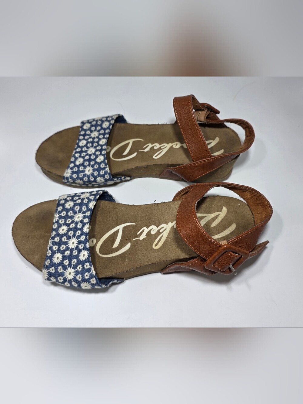 Rocket Dog Women's Floral Daisy Print Flat Sandals Brown Ankle Strap Size 6.5 - Picture 6 of 6